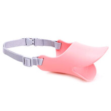 狗狗鸭嘴套宠物泰迪中小型犬防咬口罩防叫防乱吃防止乱咬人止吠器 粉红色 S-小型(建议4-9斤)