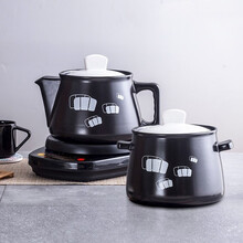 一壶百饮养生壶中药锅煎药壶电砂锅熬药壶中药壶煲药壶中药壶全自动煎药机电煎药锅 3黑药壶G+3黑汤煲G+黑底座A