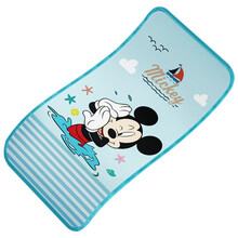 迪士尼(Disney)母婴 儿童冰丝凉席 可水洗可折叠冰丝席婴儿凉席垫夏宝宝透气吸汗125*65cm嬉戏蓝22103024