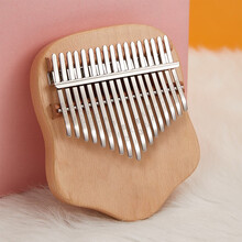 前谷（cega）拇指琴卡林巴21音儿童手指钢琴17音姆指琴初学者五指琴乐器 17音【猫爪】白蜡木+绒布袋