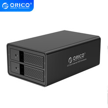 奥睿科（ORICO）硬盘柜硬盘盒3.5英寸磁盘柜移动硬盘盒子外置多盘位硬盘架 升级款双盘位黑色-9528U3 澳规
