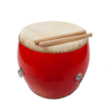 秦翔大鼓专业演出鼓牛皮鼓龙鼓威风鼓成人儿童演出盘鼓中国红鼓堂鼓乐器 1米红堂鼓