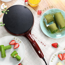 利仁春饼机电饼铛不粘薄饼机蛋卷机烤鸭饼班戟千层蛋糕皮机BC-411A 网红款 红色 BC-11