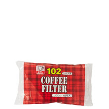 日本kalita卡莉塔手冲咖啡壶套装滤杯陶瓷过滤器滴漏式滤纸分享壶 102滤纸 原木色 100枚