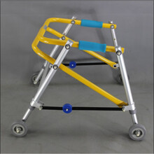 上龙儿童下肢康复助行器小孩四轮学步车辅助训练行走器助步器脑瘫折叠 雾银特大号(1.3至1.4米使用) 轮子磨损质保3