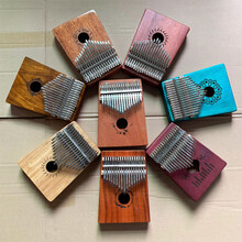 京炫（JINGXUAN)卡林巴17音全单板卡灵巴手拨琴手指琴初学者卡琳巴kalimba拇指琴 17音-瑕疵-款式随机【介意】