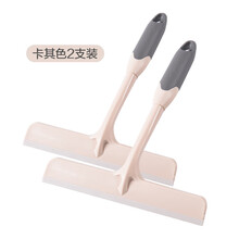 新款加大软胶防滑玻璃车窗清洁器地板瓷砖刮水器擦窗器美观实用 卡其色2只装