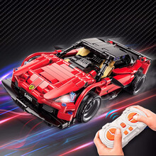 启蒙（ENLIGHTEN）儿童玩具拼装积木兼容乐高6-7-8岁拼插遥控赛车越野车模型模动力系列领风超跑遥控车54001