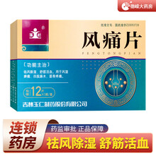 玉仁 风痛片0.26g*12片/盒祛风除湿舒筋活血风湿痹痛四肢麻木筋骨疼 1盒装