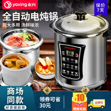 永兴 DYG-50AFW-100电炖锅304不锈钢全自动电汤锅陶瓷炖盅大容量智能家商两用熬粥锅  50AFW（适合10-12人）12L钢胆