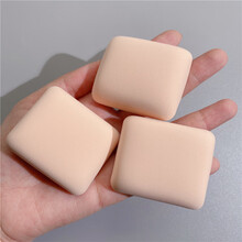 日本奶霜美肌空气感棉花糖吐司粉扑干湿两用方形厚款 3个方形棉花糖(简装)