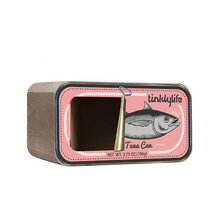 鱼罐头猫抓板瓦楞纸猫窝猫咪磨爪器猫爪板窝 粉色鱼罐头(组装款)