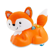 费雪（Fisher-Price）二合一智慧学爬引导小狐狸玩具 GFK15 幼儿毛绒婴儿玩具 GFK15