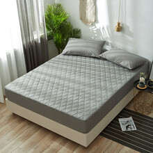 KOUXIANG老人防水可洗隔尿垫隔尿垫大号婴儿防水可洗超大透气1.8m床床垫儿童老人隔尿床 夹棉防水-灰色 120x200cm