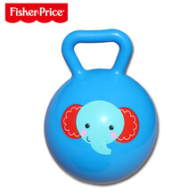 费雪（Fisher Price）儿童玩具球拍拍球甩甩球甩甩摇铃球组合 0-3-12个月 宝宝小皮球 F0517 手柄摇铃球 10CM蓝