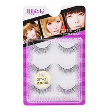 月儿公主硅胶埂透明假睫毛女自然仿真 浓密舒适卷翘逼真分段GM01