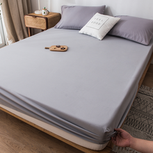 优萱家纺 防水床笠单件床罩1.5m1.8米单人双人加厚床单全包防尘罩席梦思床垫保护套固定防滑床罩 浅灰色 150*200cm