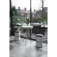 酒吧桌椅创意组合 油桶沙发酒吧桌椅组合工业风茶几复古个性创意奶茶店商用铁艺卡座 组合(2矮凳+1桌)