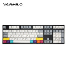 阿米洛（Varmilo）复古静电容V2键盘 机械键盘 办公键盘 送礼键盘 白色背光 PBT键帽 MA108键 草木绿轴