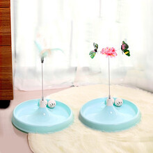 美卡 猫玩具自嗨逗猫棒耐咬神器 羽毛款 冰湖蓝