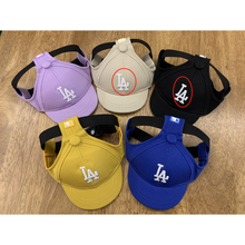 猫狗帽NY宠物帽子LA帽子时尚ing宠物狗狗帽子LA棒球帽狗潮牌帽子 卡其LA现货 S