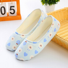 十月结晶 商场同款产妇产后用品5月份4春夏季薄款6软底包跟7春秋夏天孕妇月子拖鞋子 蓝色爱心兔(夏款) 37