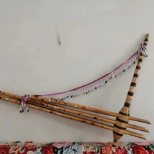 芦笙全带套筒,树皮包干,两节杆加吊株 白苗调 4卡   2尺6