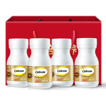 钙尔奇添佳片钙片 成人中老年 补钙镁锌铜维生素D 骨骼健康营养 金钙尔奇 240粒/共4瓶+礼袋 送礼