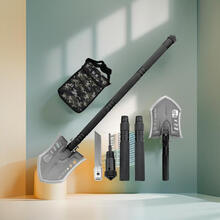 汉道 （HX OUTDOORS） 汉道户外工兵铲多功能铁锹露营工具车载野营兵工铲猛士 黑色