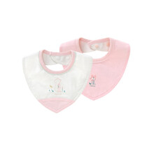 英氏婴儿用品男女宝宝三角巾口水巾新生儿小围嘴YLSBJ00002A01 SBJ00002（2件装） 均码