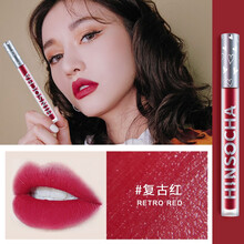 韩水仙丝绒哑光雾面唇釉1.6g 防水易上色不易掉色持久保湿唇彩唇蜜口红 复古红