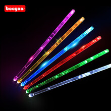 波悦（Booyoo）架子鼓鼓棒爵士鼓发光闪光架子鼓鼓棒彩色夜光专业打鼓槌鼓锤5A 13色充电款