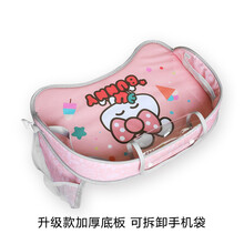 汽车婴儿安全座椅托盘儿童车载收纳小桌子防水餐盘多功能推车托板 BUNNY-加厚升级款