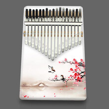 17音彩色kalimba手拨琴拇指琴五指便携式手指钢琴 直板彩色ZA418