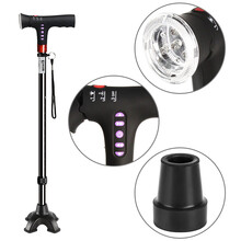 乐来福（REALLIFE）智能拐杖老人手杖拐棍 FM收音机摔倒报警充电多种底座 自动报警收音机拐杖-固定四脚