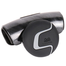 方向盘转向助力球韩国辅助转向器通用多功能单手倒车轴承式 黑木纹色AW-795