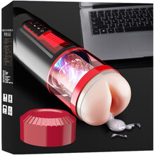 DIBE飞机杯男用自慰器具全自动伸缩加温旋转加热吮吸夹吸智能真人互动发声bei男士玩具成人情趣性用品 全自动伸缩+旋转+发声