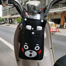 电动车挂包 电动车收纳挂包前置挂兜电瓶车挂物包置物袋自行车电单车挂袋通用 熊本熊【双层加厚】防水挂袋