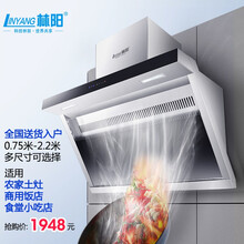 林阳（LINYANG）CXW-238 商用大吸力侧吸不锈钢油烟机饭店食堂土灶用自动清洗排烟罩 1.2米侧吸变频电机
