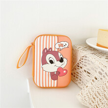 硬盘保护盒 日韩可爱收纳包盒充电宝移动硬盘便携数码保护套防摔潮 9点5*13点5爱心松鼠