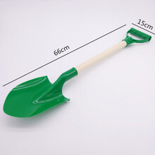 沙滩玩具铲子套装大号小号儿童幼儿园挖沙子铲玩沙工具玩雪铲 绿色木柄66cm尖铲