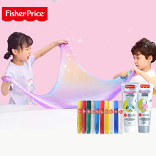 费雪(Fisher-Price)起泡胶DIY梦幻彩虹套装2+10 史莱姆水晶泥橡皮泥彩泥儿童解压玩具男女孩礼物8571