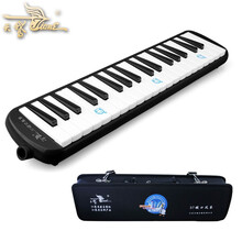 天鹅牌37键全乐理口风琴小学生专用课堂练习初学者演奏乐器 37键布包黑色+全套赠品