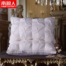 南极人家纺 五星级酒店95白鹅枕头枕芯男整一对拍二家用护颈椎单双人品牌特卖 白