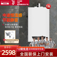 阿里斯顿（ARISTON）大流量 燃气热水器 天然气 智控恒温一键节能 防CO中毒 静音 13L（1厨1卫）