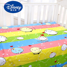 【商场品质】迪士尼新品儿童床单薄婴儿纯棉床单新生儿全棉床单儿童床单幼儿园睡单婴儿床床单 糯米团 婴儿床155*90厘米