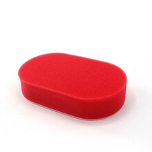 纳兰科汽车轮胎可替换上光刷塑料件上蜡打蜡海绵洗车海棉刷专用美容工具 五个红色海绵（中）