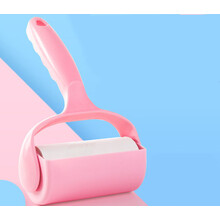 粘毛滚筒粘毛器600撕可撕式衣服除毛粘尘纸除尘器宠物毛发吸尘器暮箫景 1手柄+9卷纸芯组合【送防尘盖】