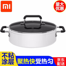 小米（MI）电磁炉青春版 米家用大功率智能电磁灶组合套装迷你节能双频商用静音火锅烧水汤锅 小米米家知吾煮汤锅