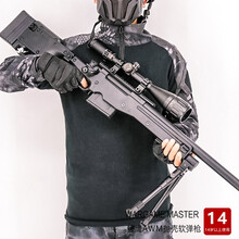 捷鹰MSR软弹枪AWM成人抛壳玩具枪可发射EVA软弹枪手动拉栓儿童玩具枪吃鸡同款男孩子生日礼物 全黑-捷鹰AWM 低配-塑料倍镜+脚架